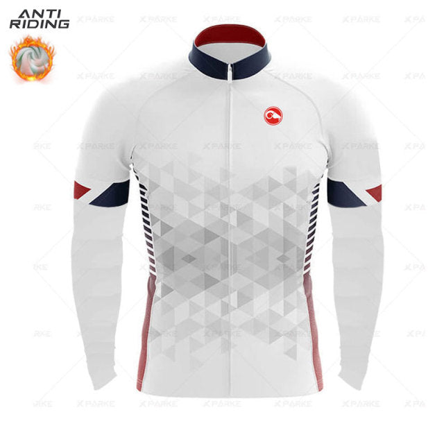 Long Sleeve Thermal Racing Cycling Jersey - Style 3 / XL - Sport Finesse