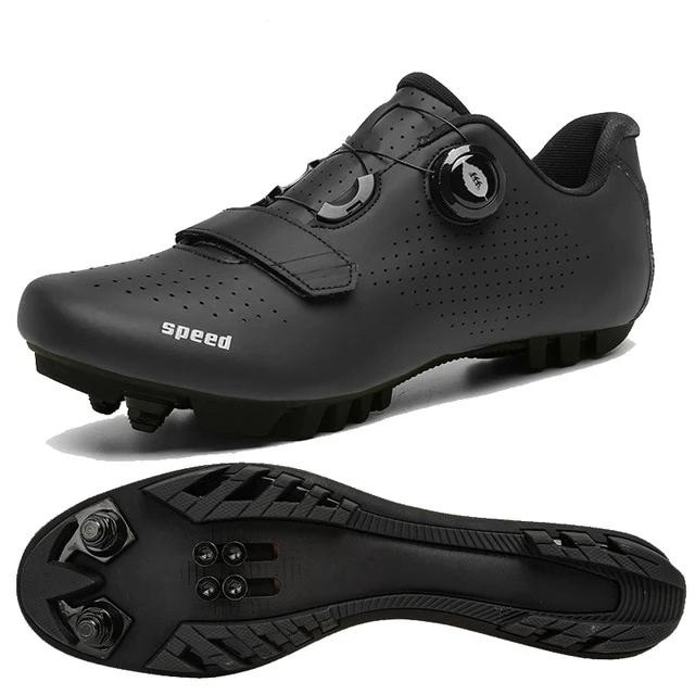 Speed Mountain Bike Cycling Shoes - Full Black MTB / 11 - Sport Finesse