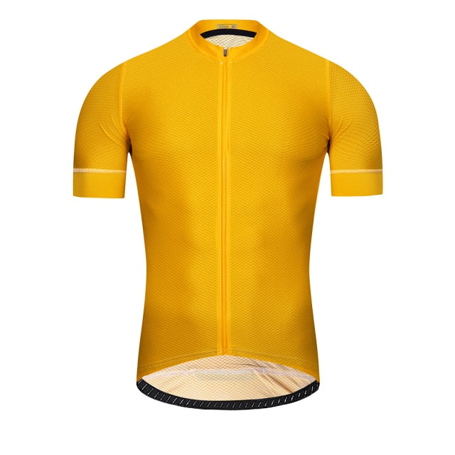 LUBI Summer Men High Quality Cycling Jersey - Yellow / M - Sport Finesse