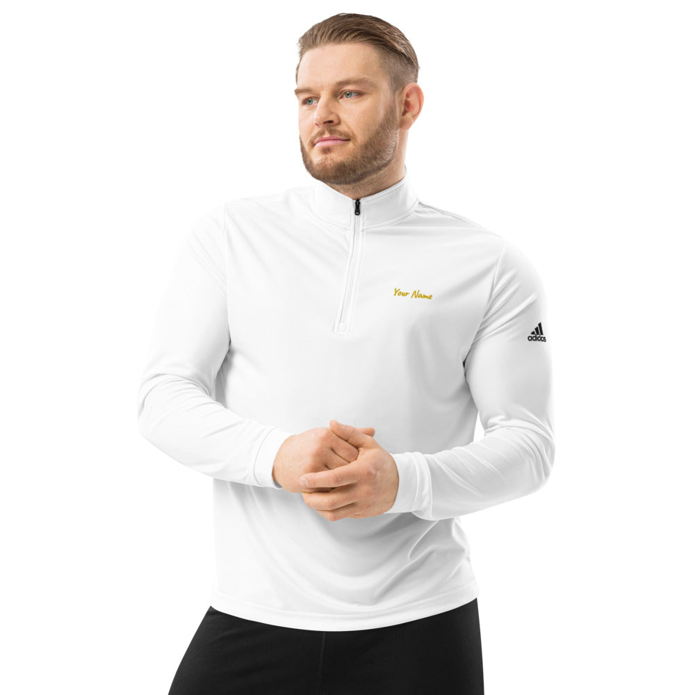 Adidas Quarter zip pullover - White / S - Sport Finesse