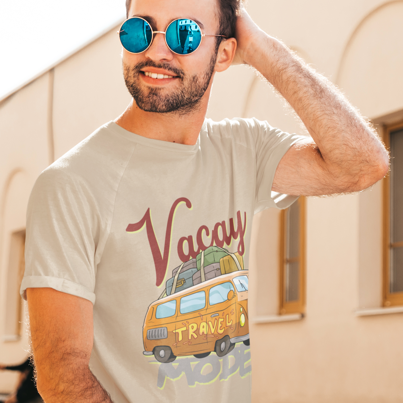 Vacay Mode Short Sleeve T-Shirt - Sand / S - Sport Finesse