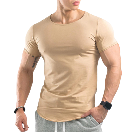 Bodybuilding Cotton Skinny T-Shirt - Sport Finesse