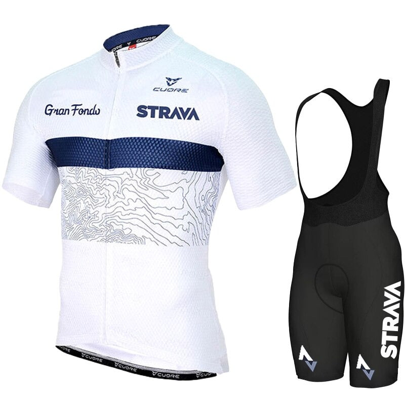 Solid White Summer Cycling Set - Navy / XXS - Sport Finesse