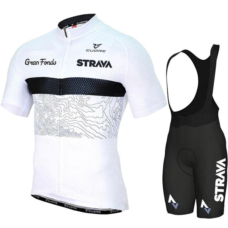 Solid White Summer Cycling Set - Black / XXS - Sport Finesse