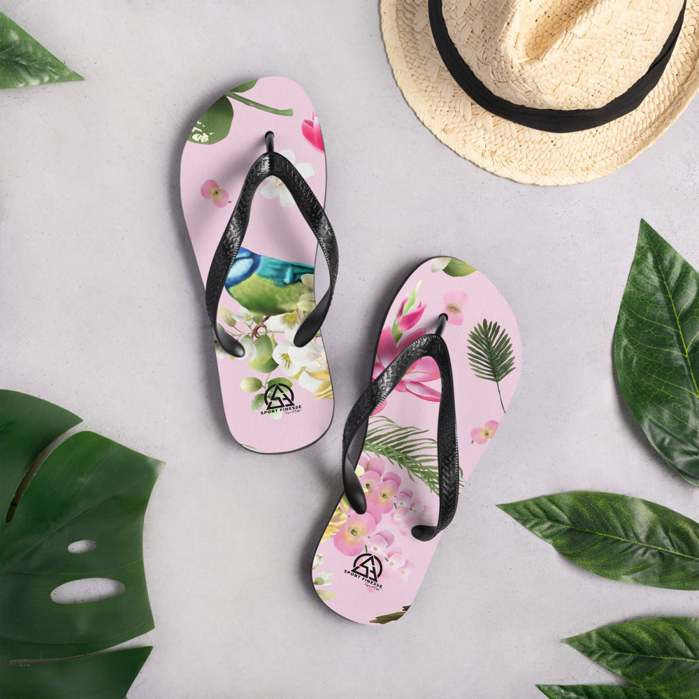 Exotic Hawaiian Pink Flip-Flops - Sport Finesse
