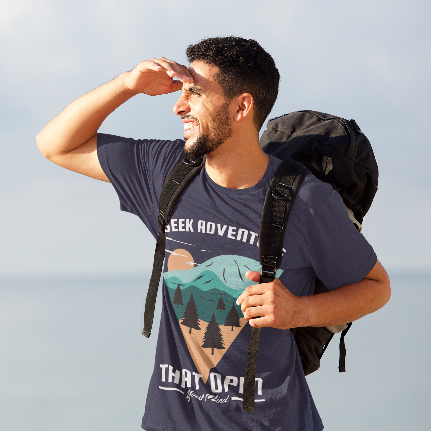 Seek Adventure T-Shirt - Navy / S - Sport Finesse