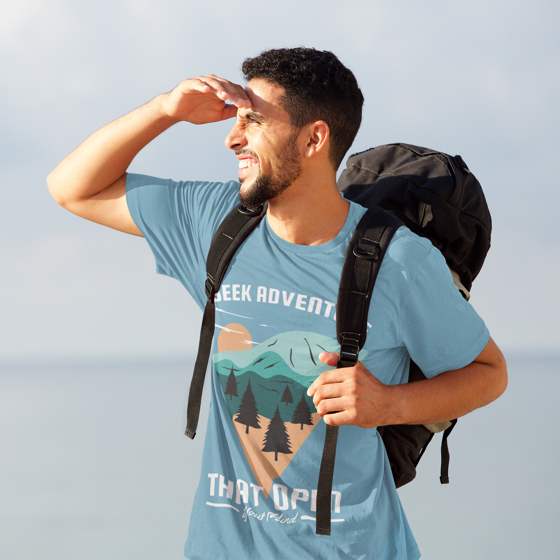 Seek Adventure T-Shirt - Ocean Blue / S - Sport Finesse