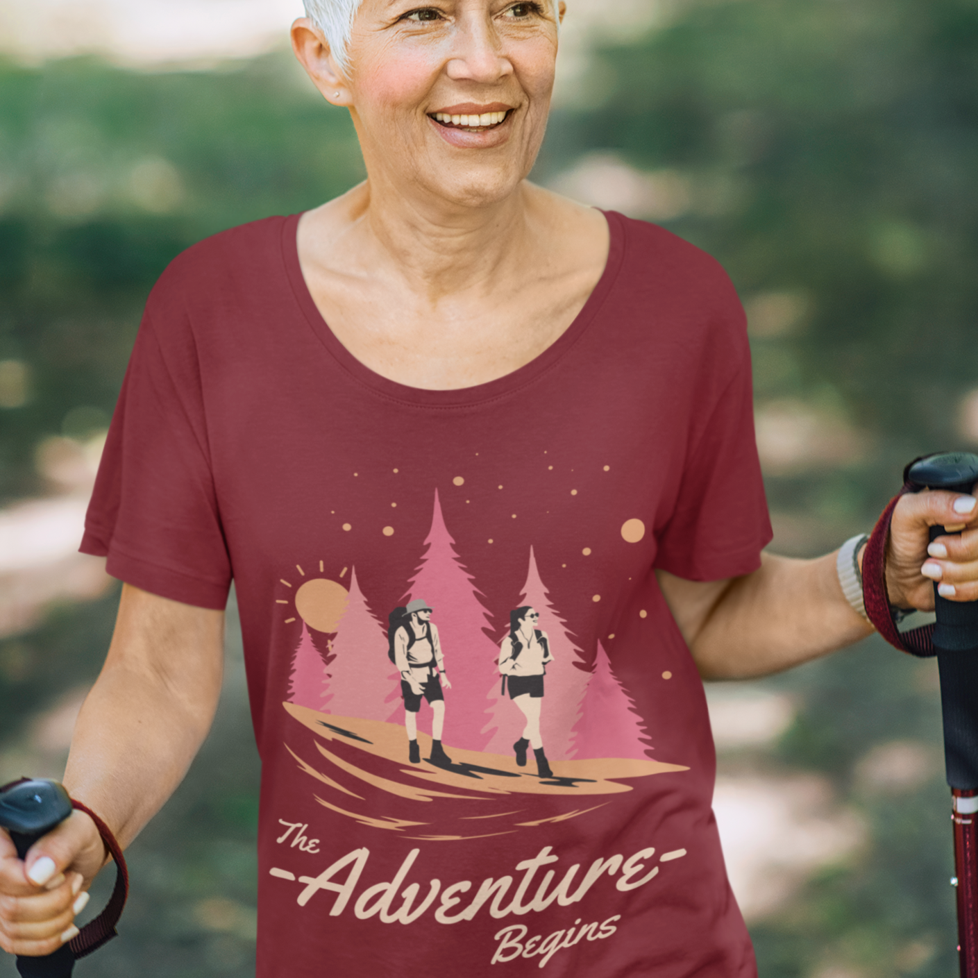 Adventure Begins Women's T-Shirt - Sport Finesse
