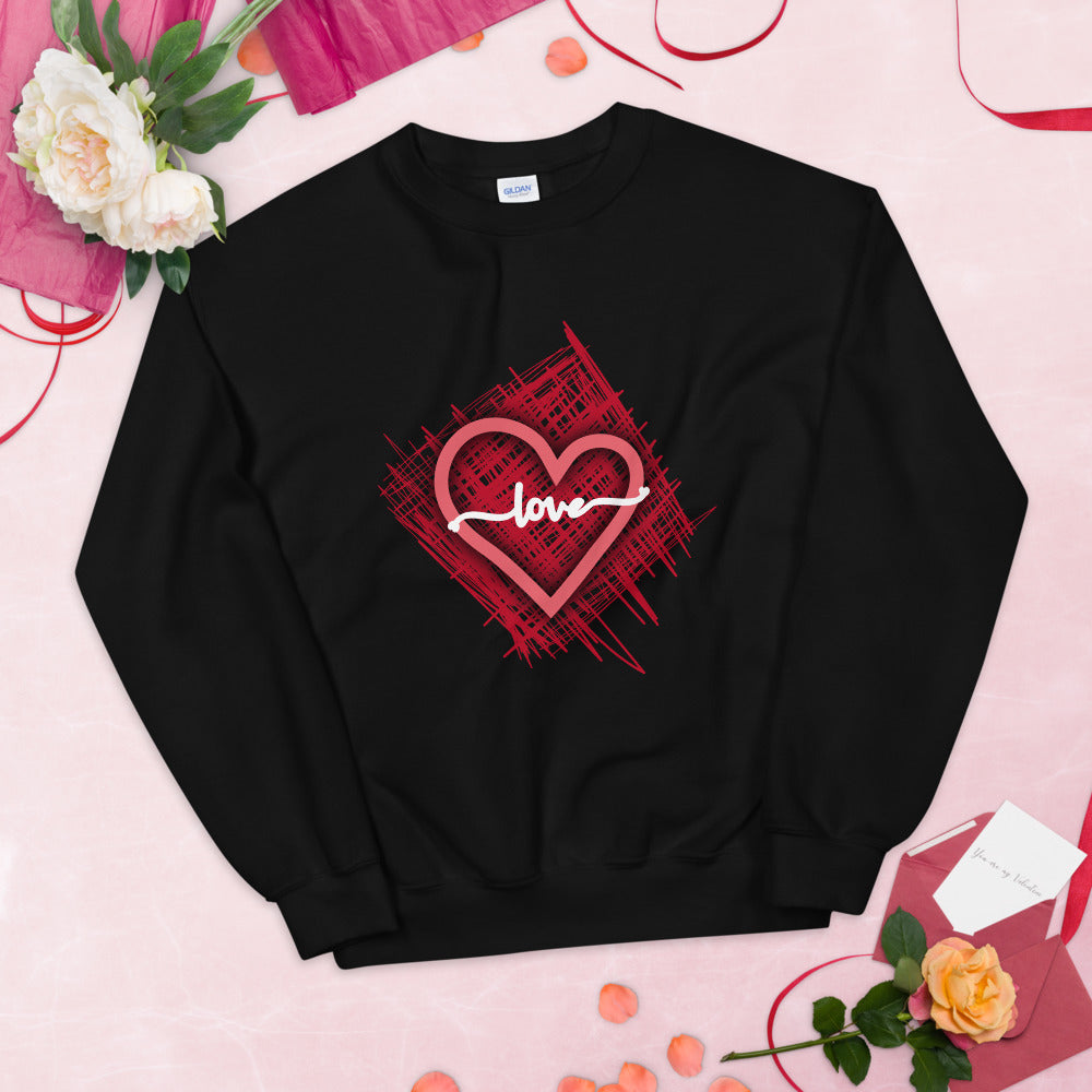 Valentine's Love Sweatshirts - Black / S - Sport Finesse