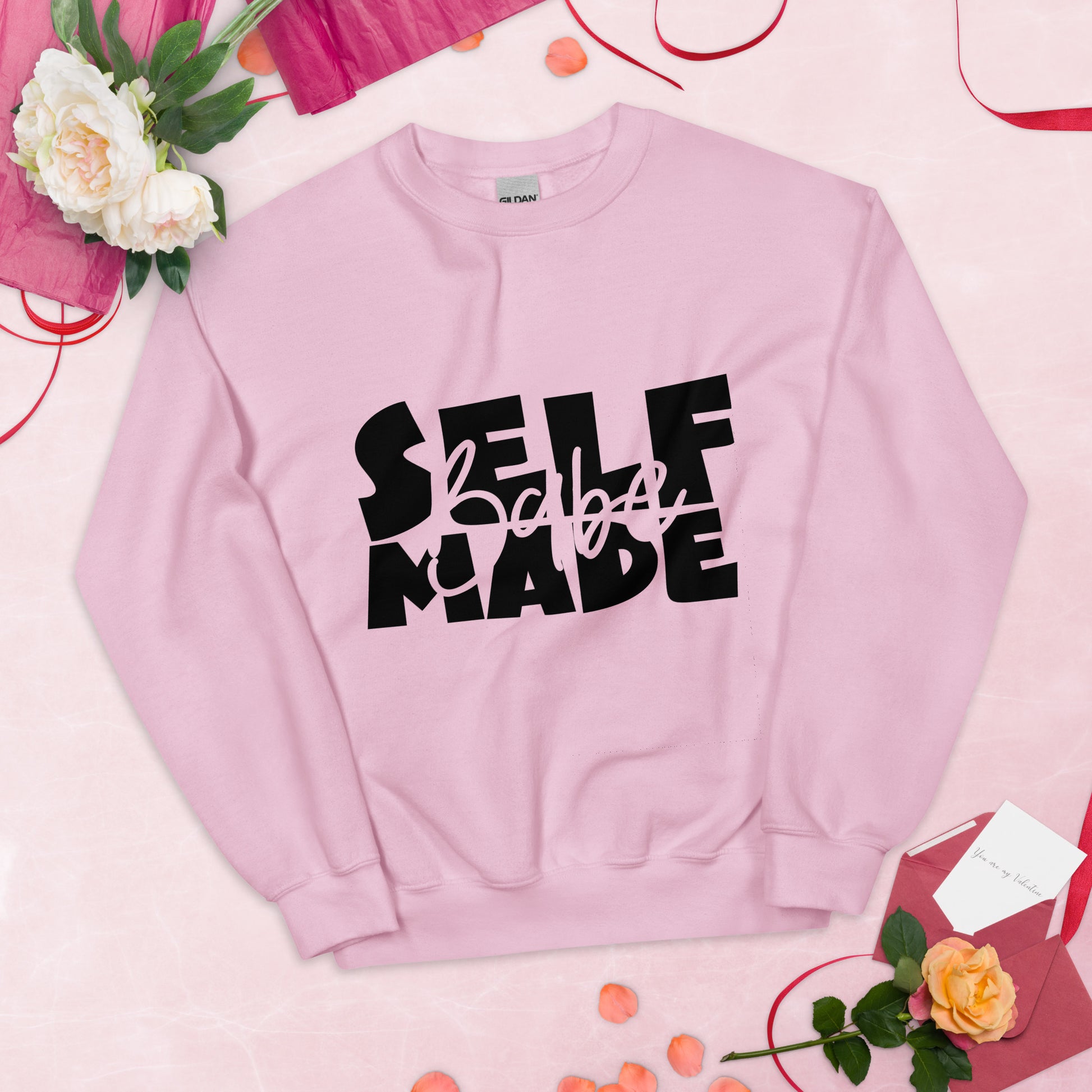 Self made Babe Sweatshirt - Light Pink / S - Sport Finesse