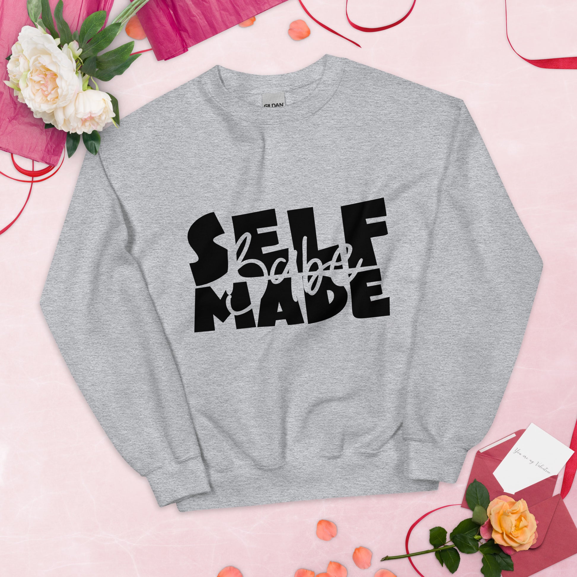 Self made Babe Sweatshirt - Sport Grey / S - Sport Finesse