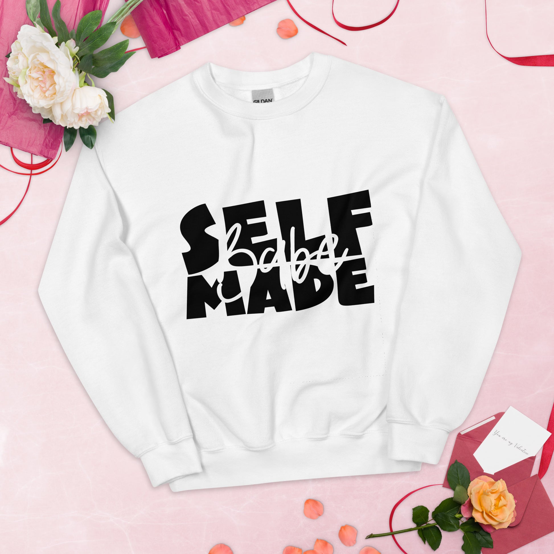 Self made Babe Sweatshirt - White / S - Sport Finesse