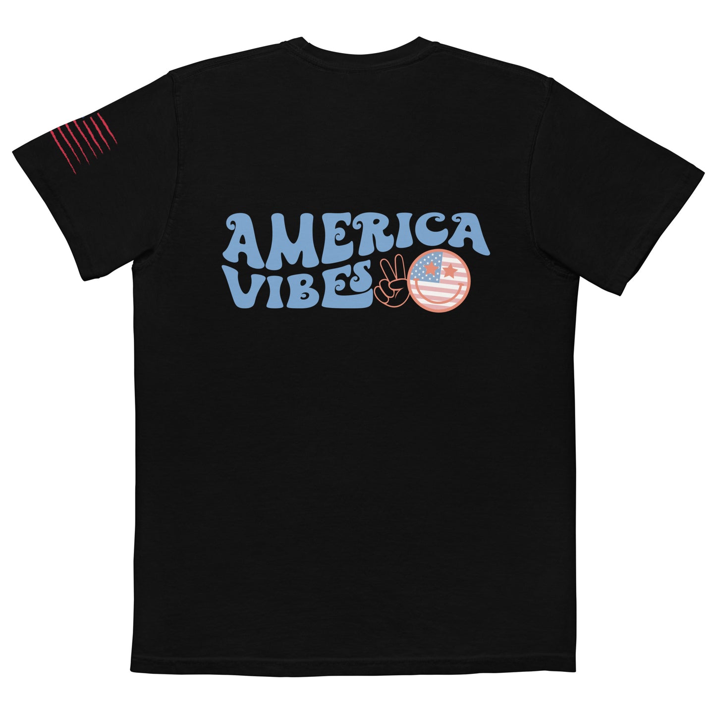 America Vibes pocket t-shirt - Black / S - Sport Finesse