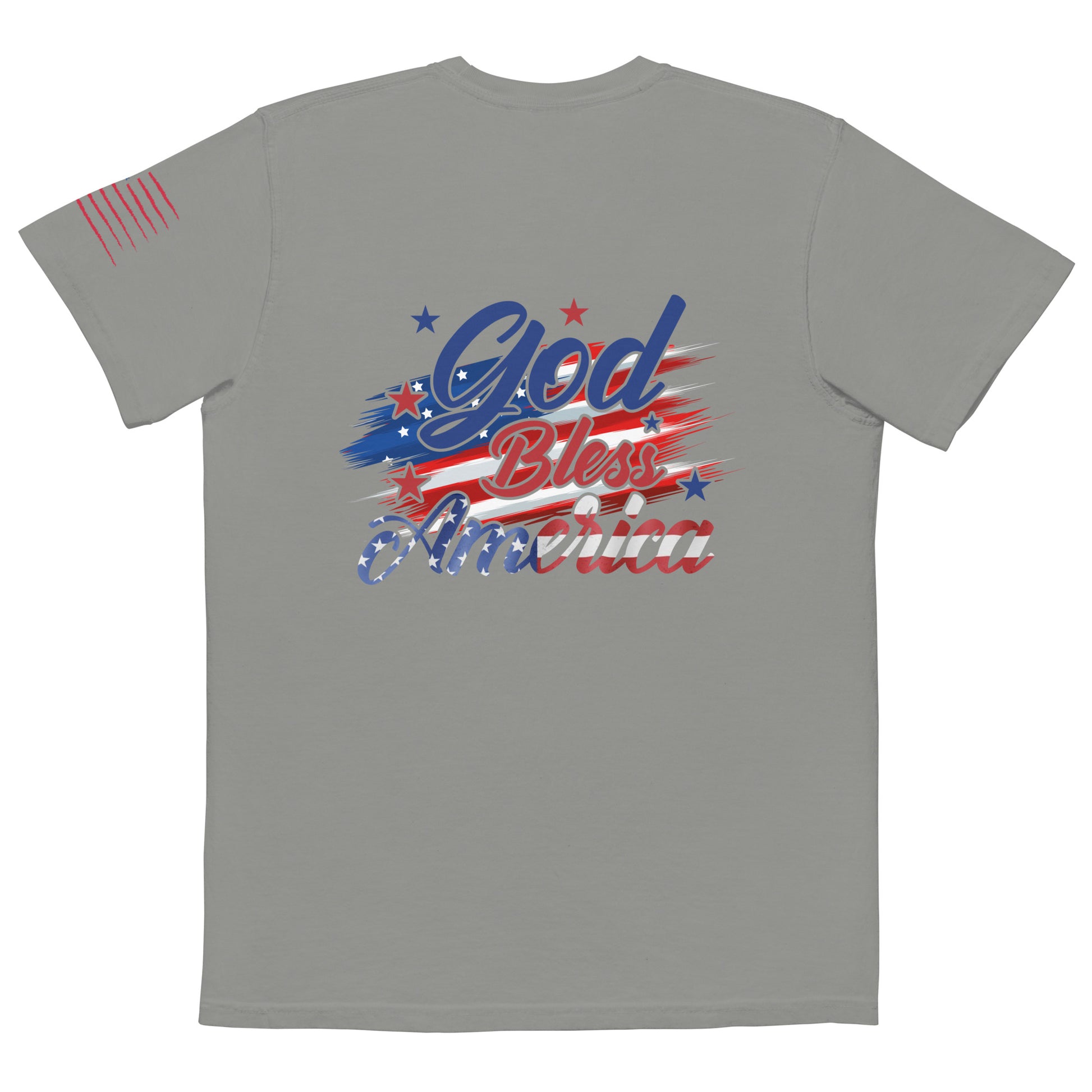God bless America garment-dyed pocket t-shirt - Sport Finesse