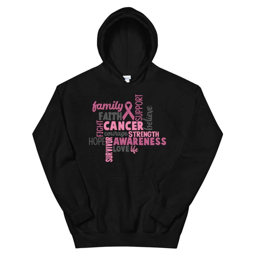Cancer Awareness Hoodie - Black / S - Sport Finesse