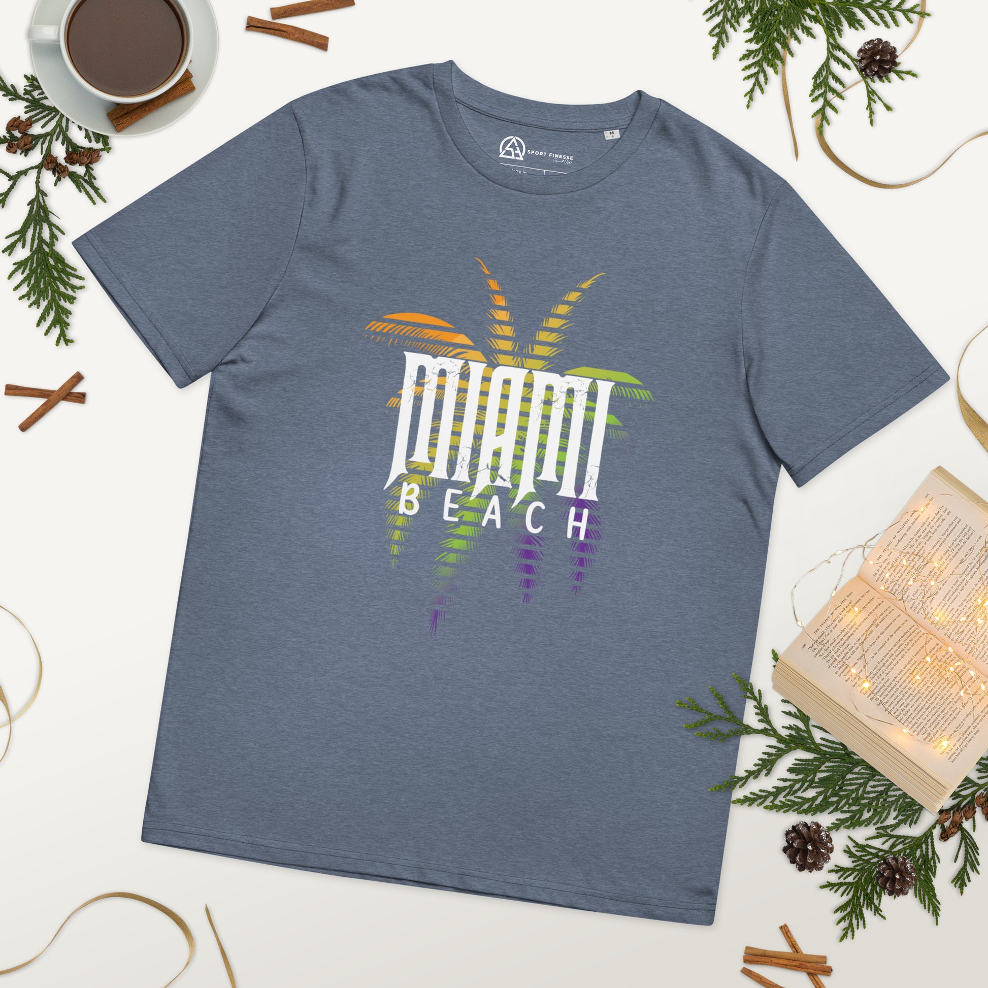 Miami Palm Beach Unisex organic cotton t-shirt - Sport Finesse