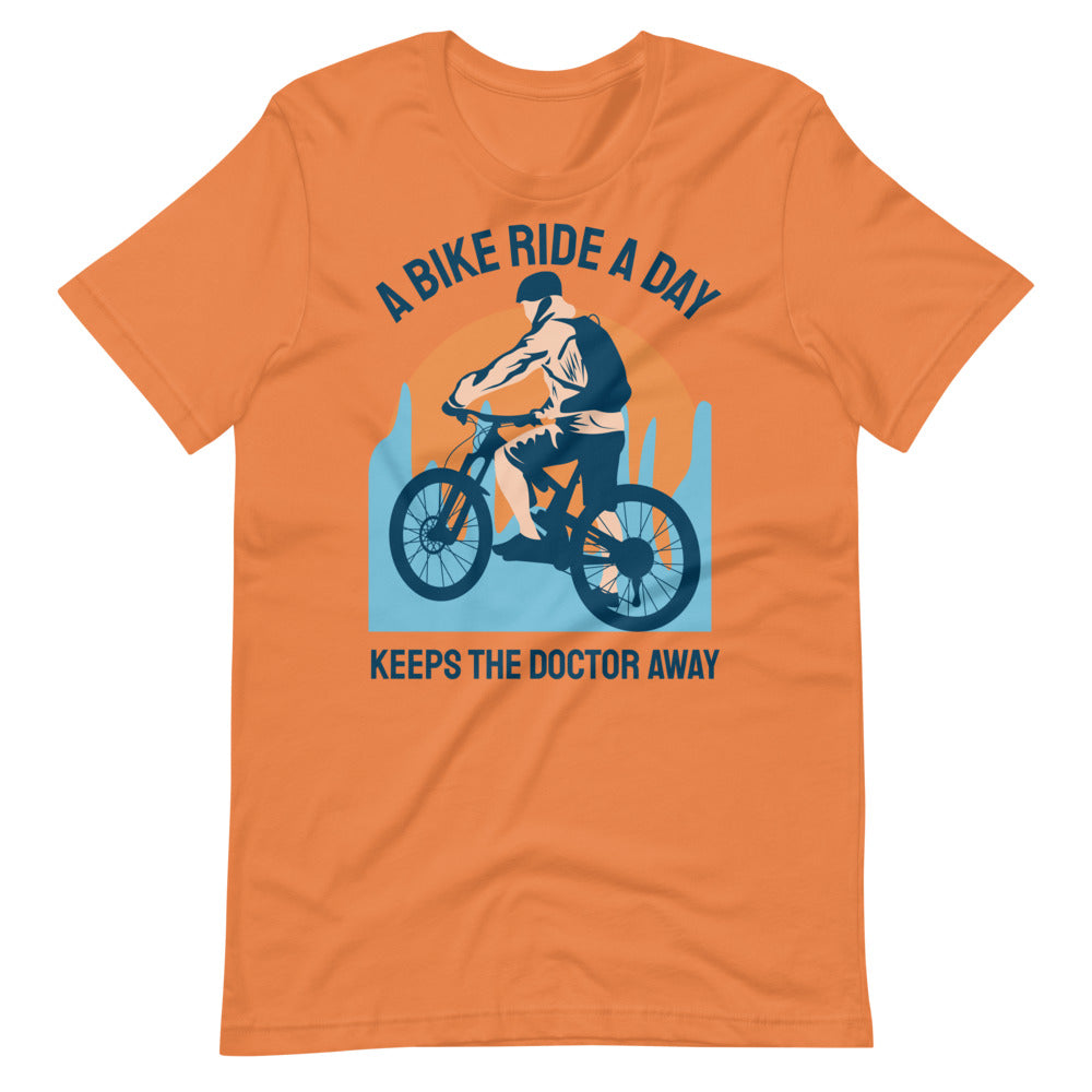 Keeps the Doctor Away Cycling T-Shirt - Burnt Orange / S - Sport Finesse