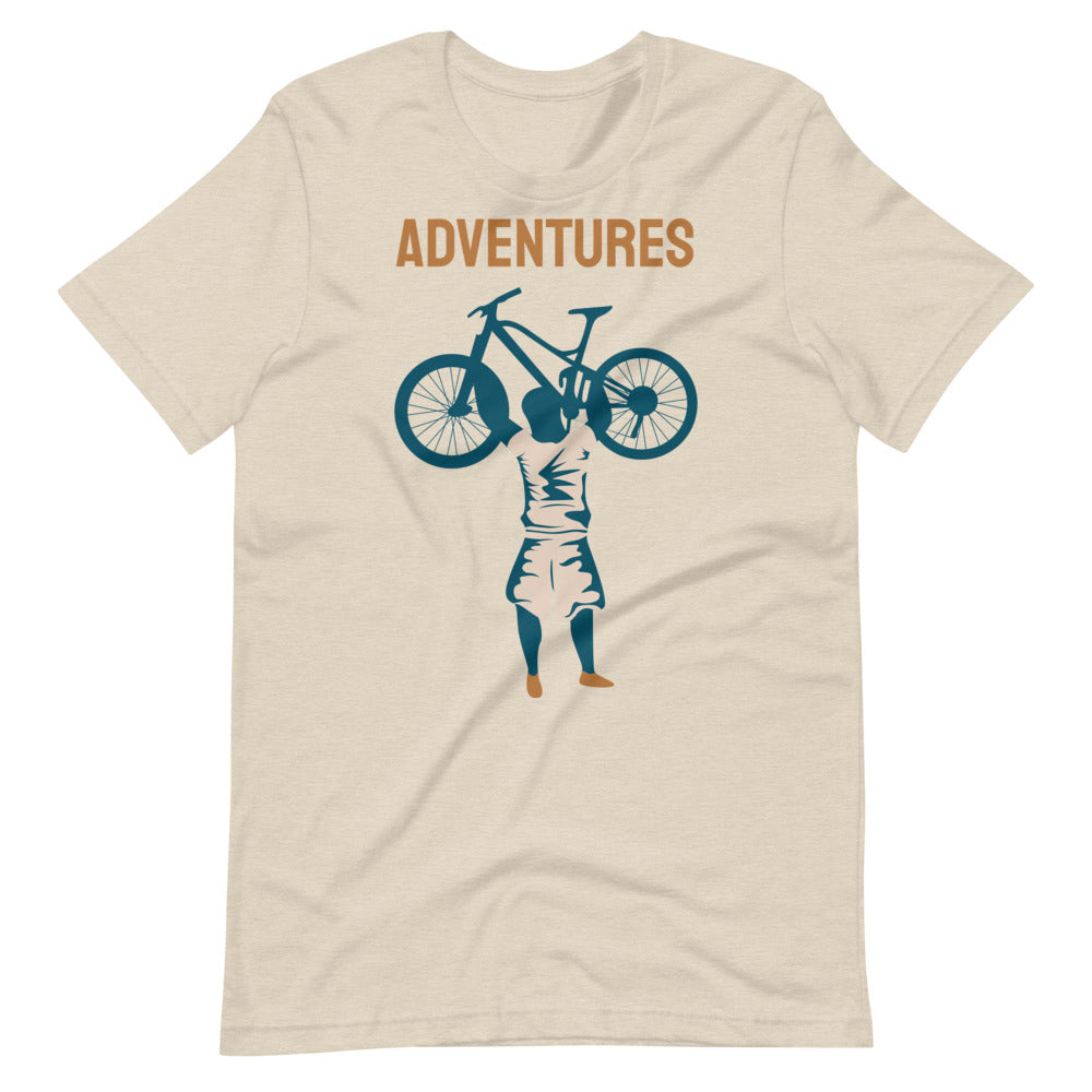 Adventures Women's Cycling T-Shirt - Heather Dust / S - Sport Finesse