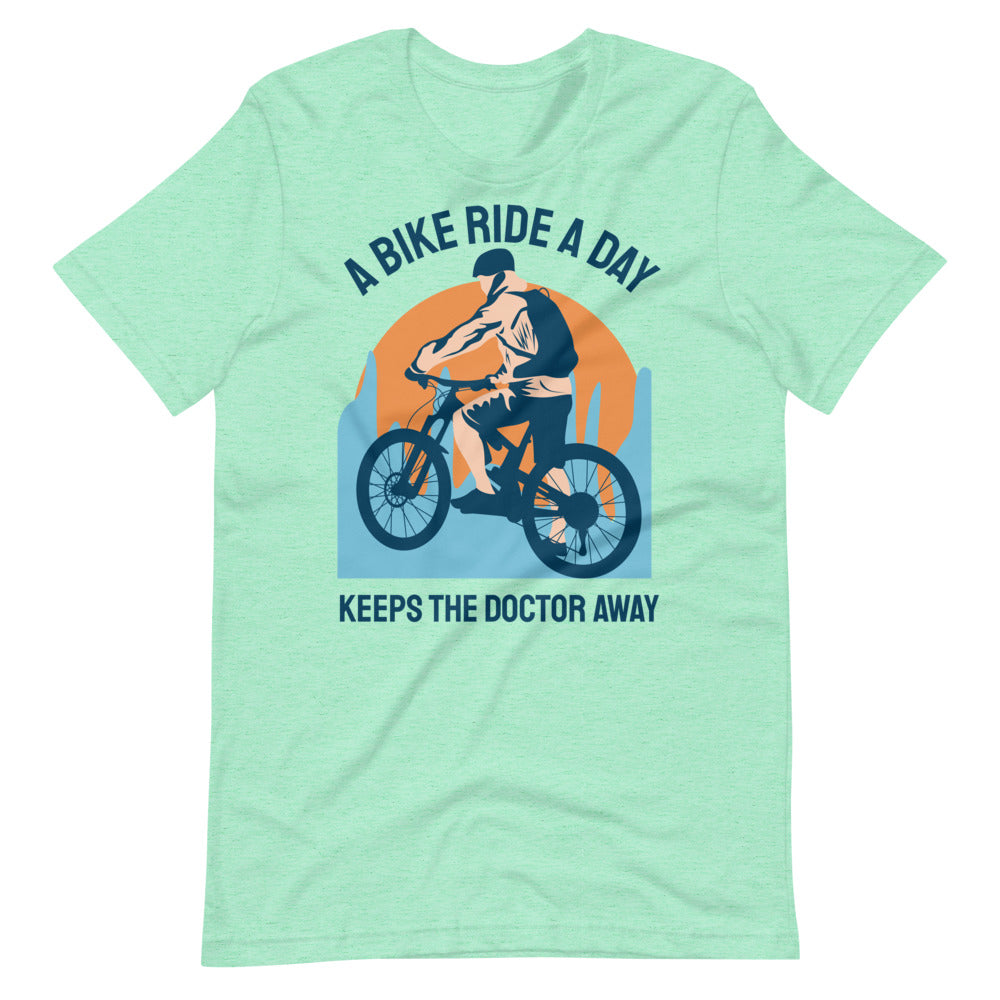 Keeps the Doctor Away Cycling T-Shirt - Heather Mint / S - Sport Finesse