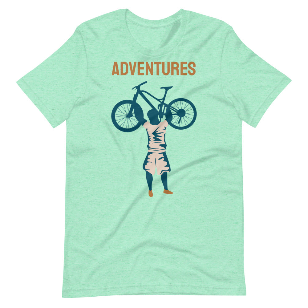 Adventures Women's Cycling T-Shirt - Heather Mint / S - Sport Finesse