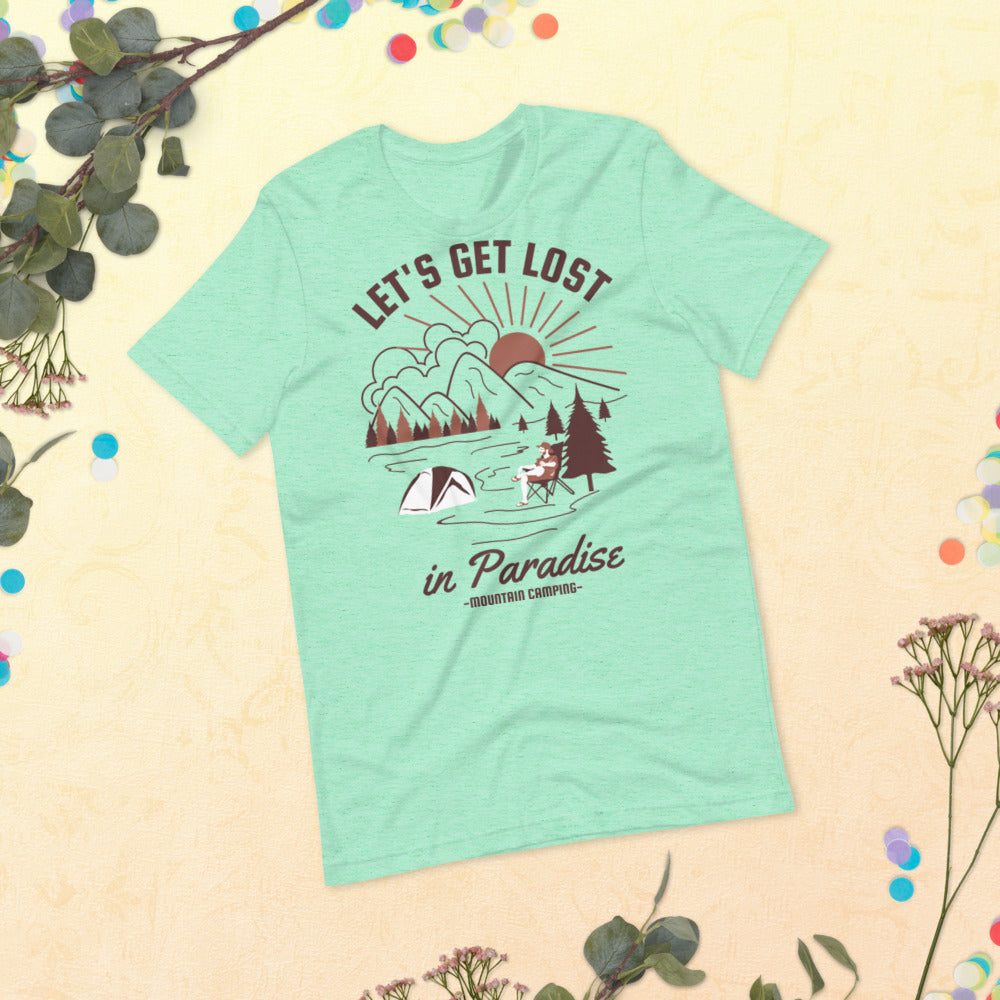 Let's Get Lost Short-Sleeve T-Shirt - Heather Mint / S - Sport Finesse
