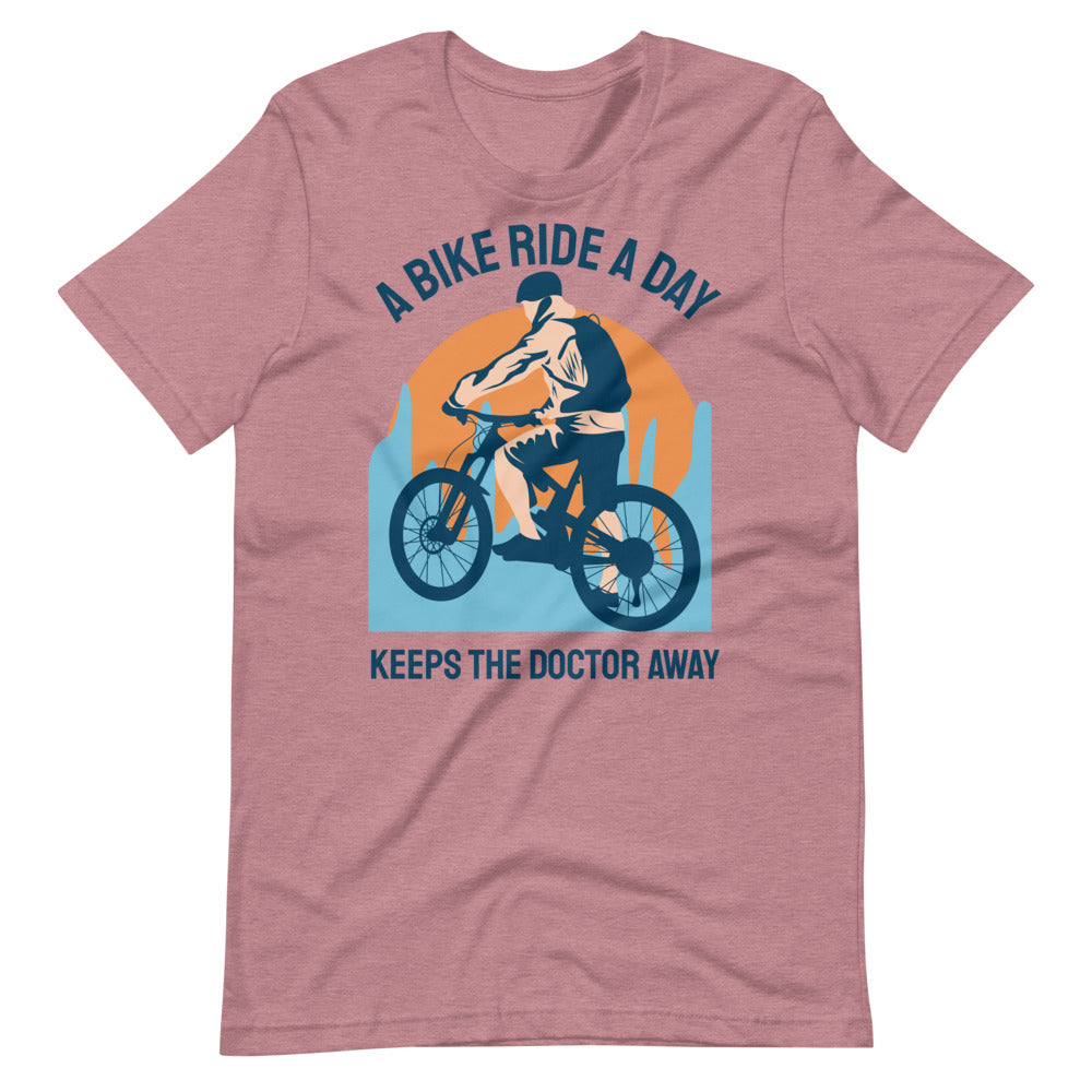 Keeps the Doctor Away Cycling T-Shirt - Heather Orchid / S - Sport Finesse