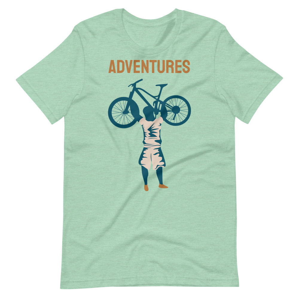 Adventures Women's Cycling T-Shirt - Heather Prism Mint / S - Sport Finesse