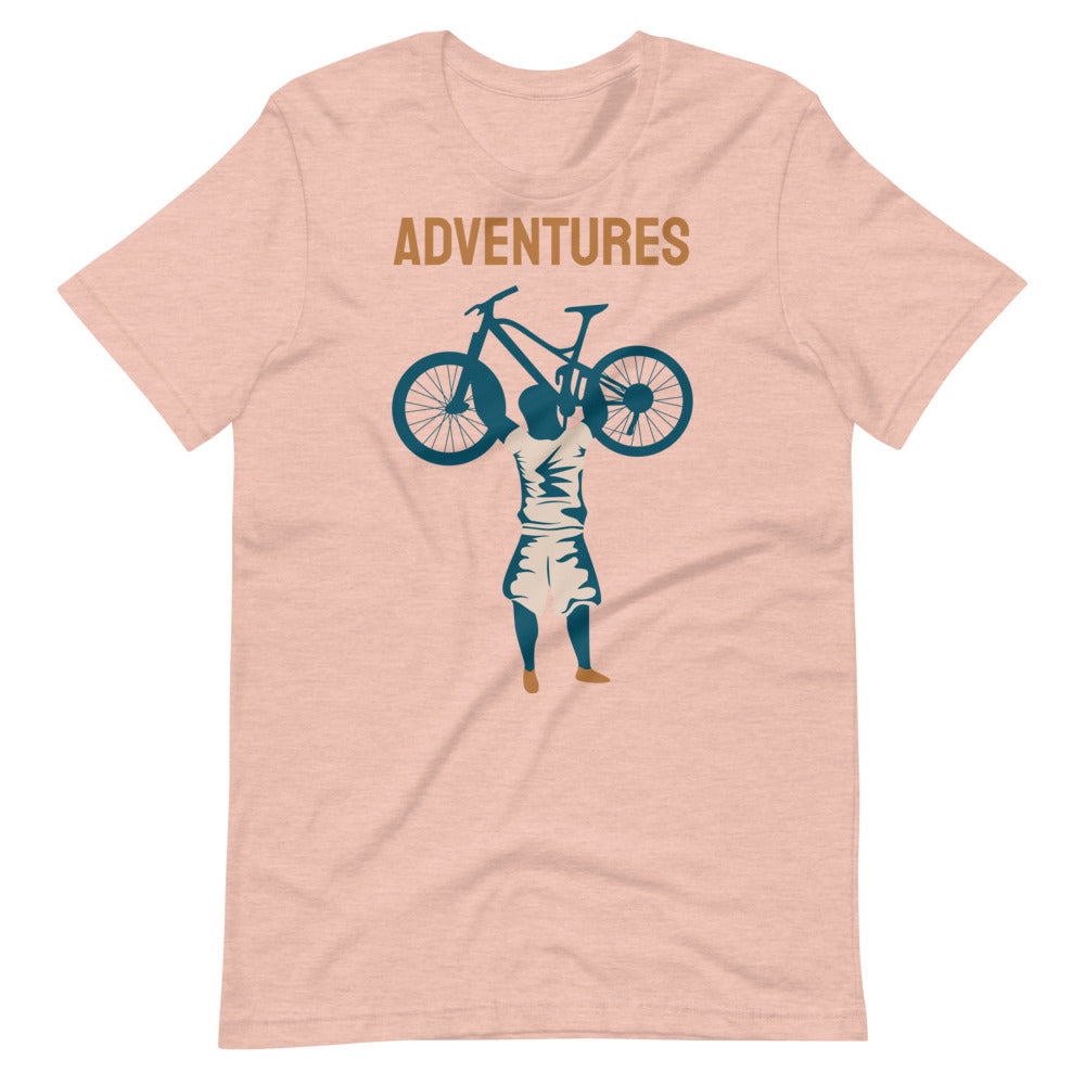 Adventures Women's Cycling T-Shirt - Heather Prism Peach / S - Sport Finesse