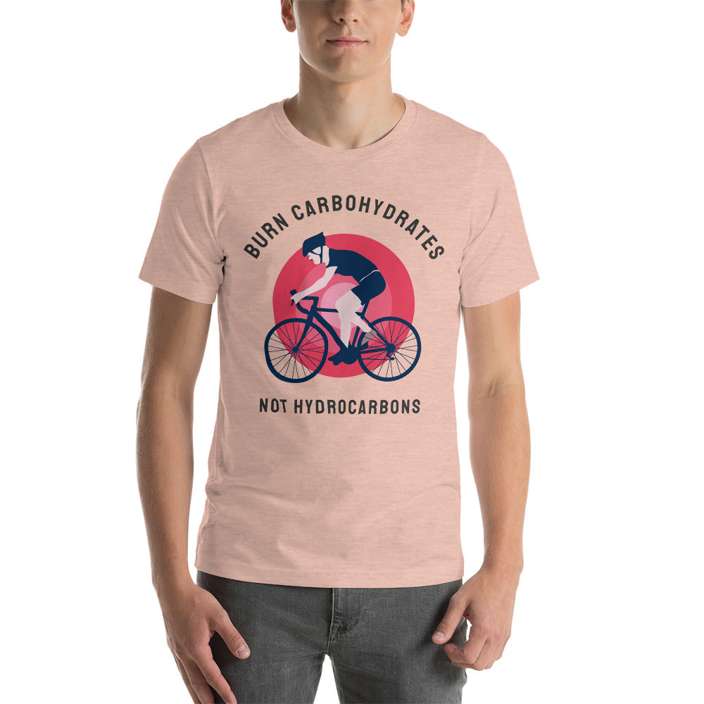 Burn Carbohydrates Cycling T-Shirt - Heather Prism Peach / S - Sport Finesse