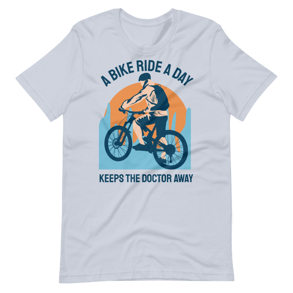 Keeps the Doctor Away Cycling T-Shirt - Light Blue / S - Sport Finesse