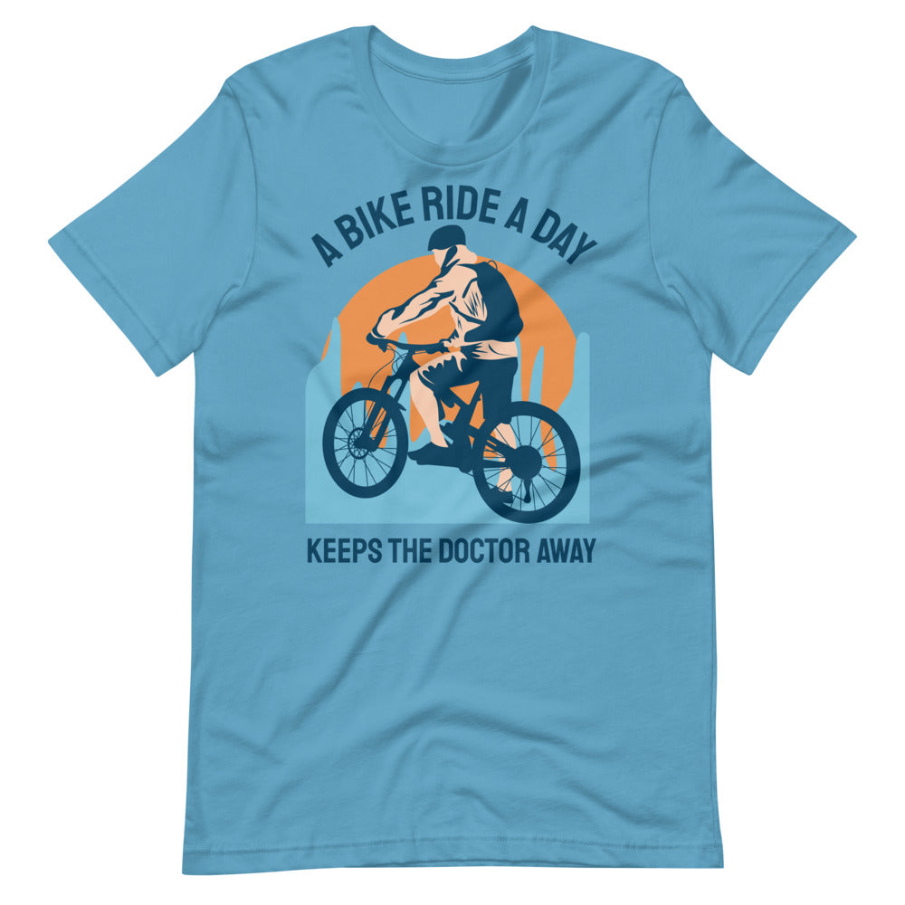 Keeps the Doctor Away Cycling T-Shirt - Ocean Blue / S - Sport Finesse