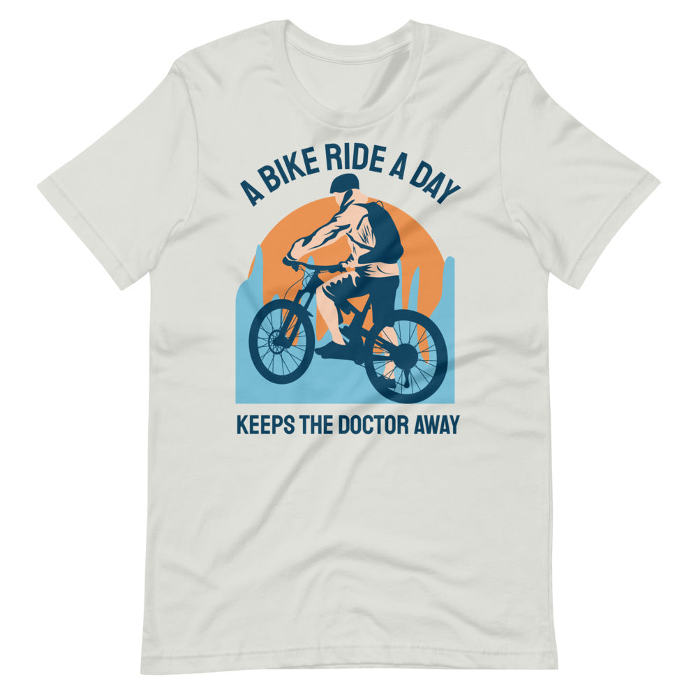 Keeps the Doctor Away Cycling T-Shirt - Silver / S - Sport Finesse