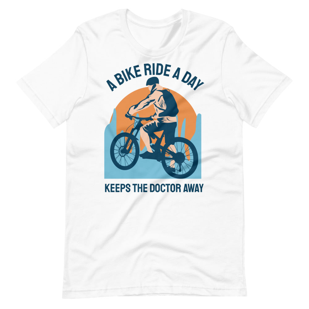 Keeps the Doctor Away Cycling T-Shirt - White / S - Sport Finesse