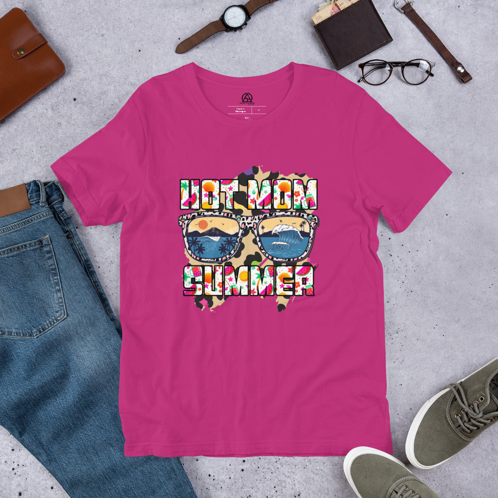 Hot Mom Summer t-shirt - Berry / S - Sport Finesse