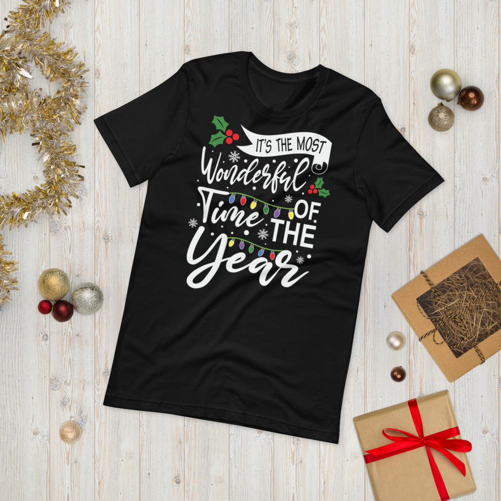 Wonderful time of the year Unisex T-Shirt - Black / XS - Sport Finesse