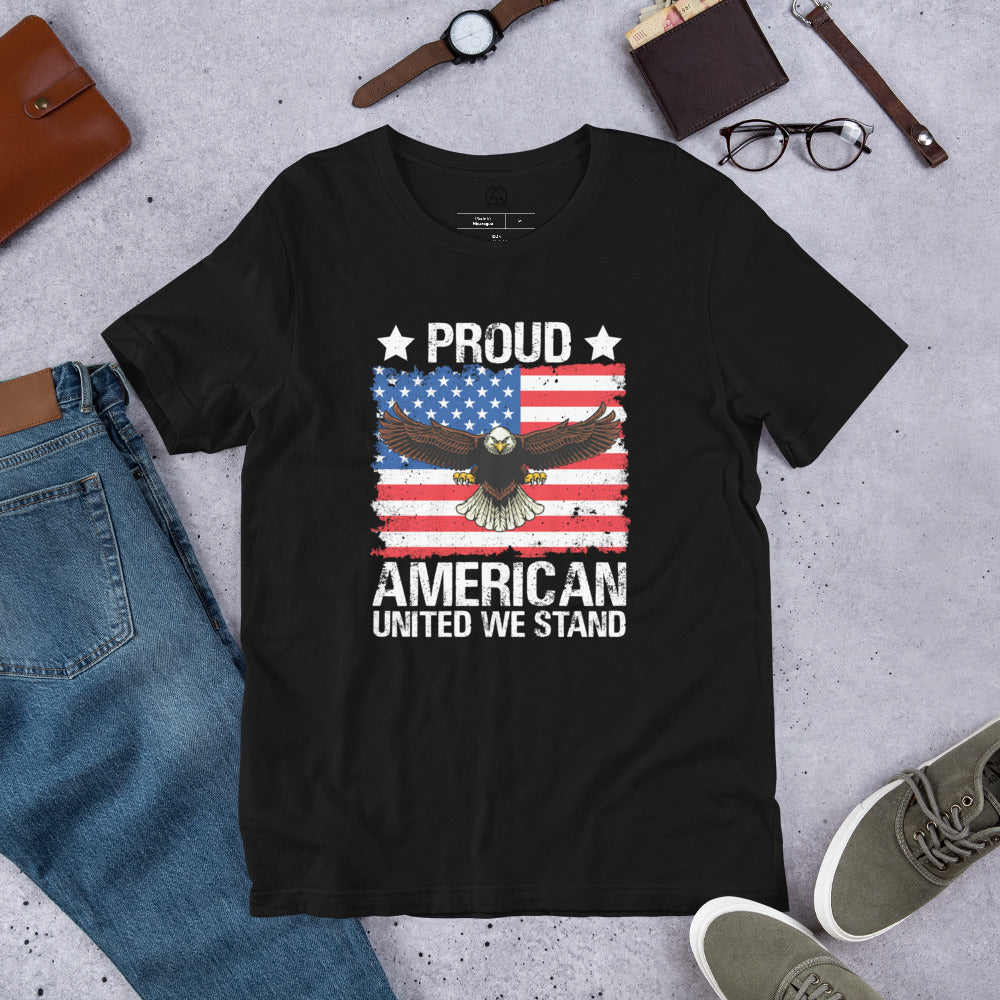 Proud American t-shirt - Black / XS - Sport Finesse
