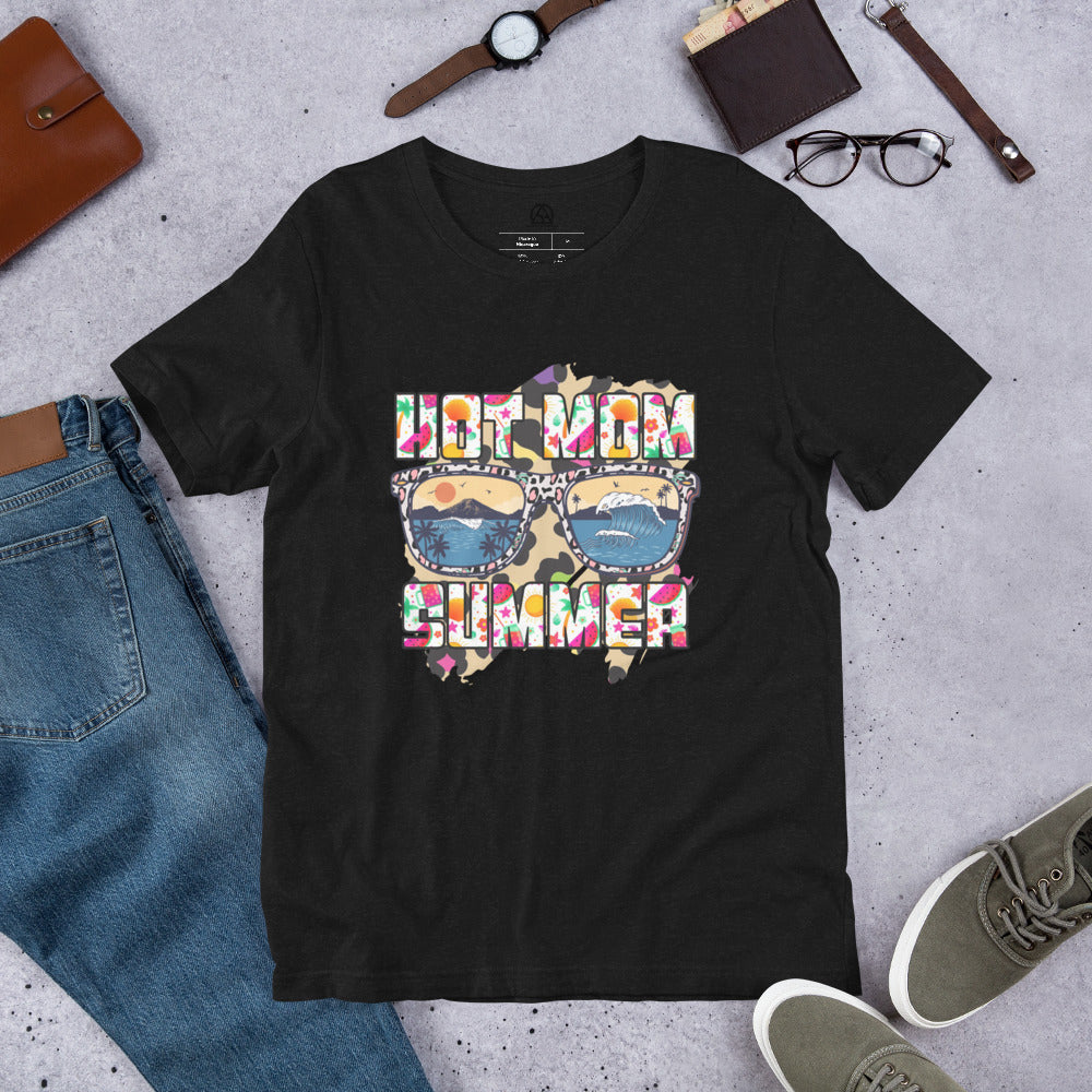 Hot Mom Summer t-shirt - Black Heather / XS - Sport Finesse