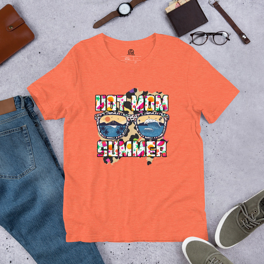 Hot Mom Summer t-shirt - Heather Orange / S - Sport Finesse