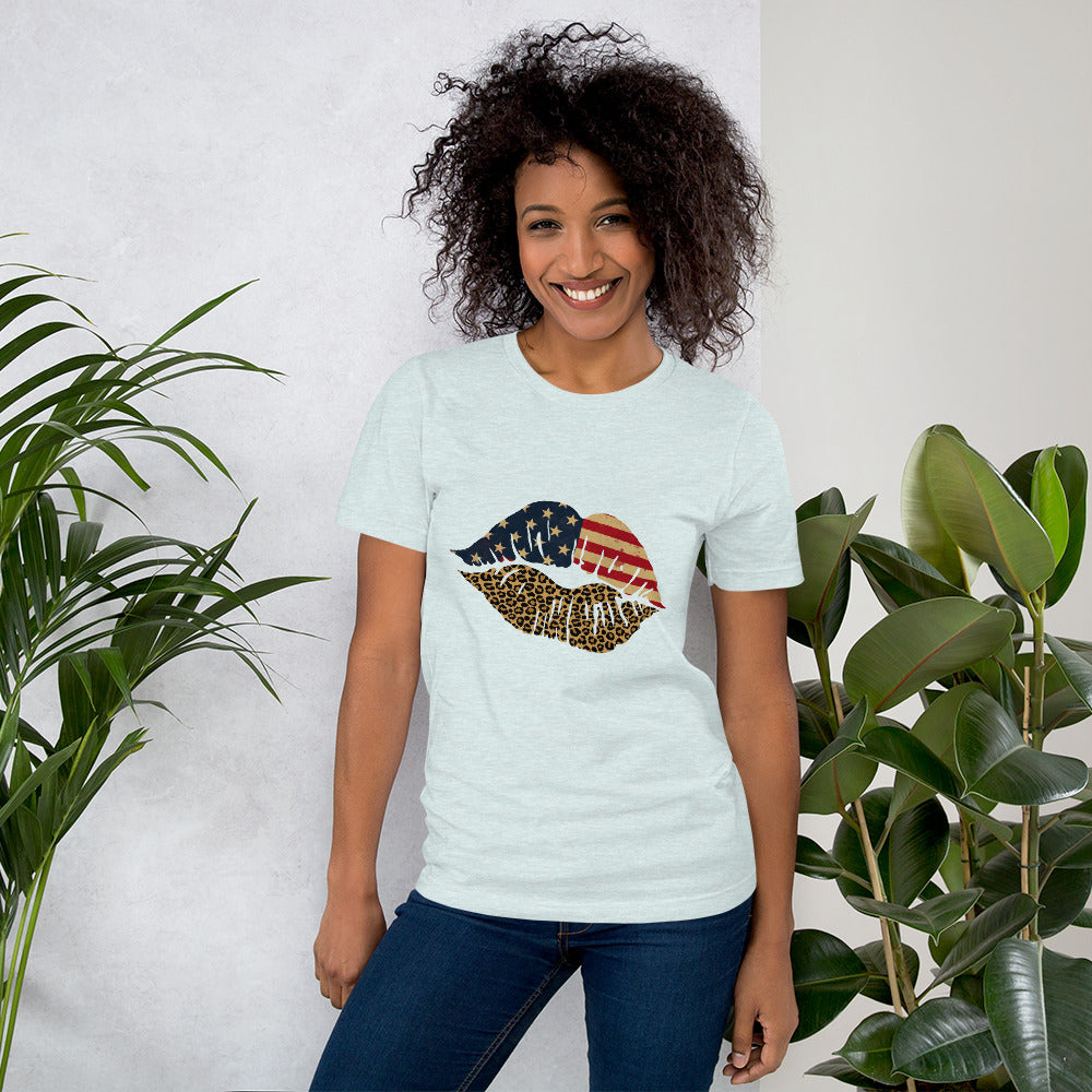 American Woman's Lips t-shirt - Sport Finesse