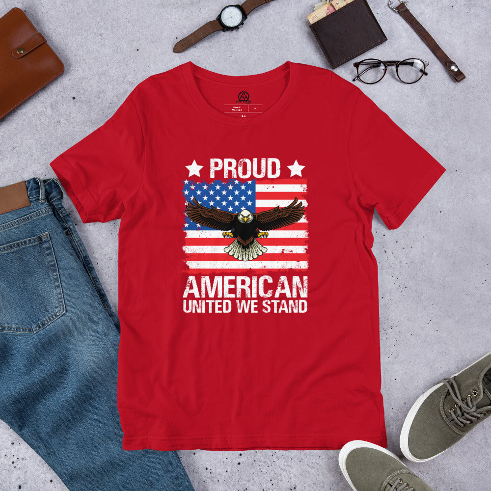 Proud American t-shirt - Red / XS - Sport Finesse