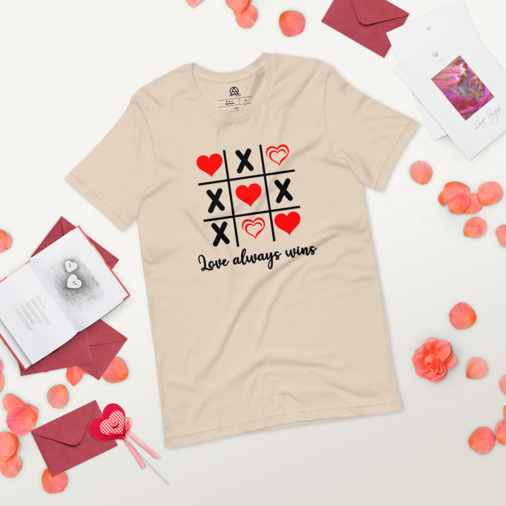 LOVE always Win T-Shirt - Soft Cream / XS - Sport Finesse