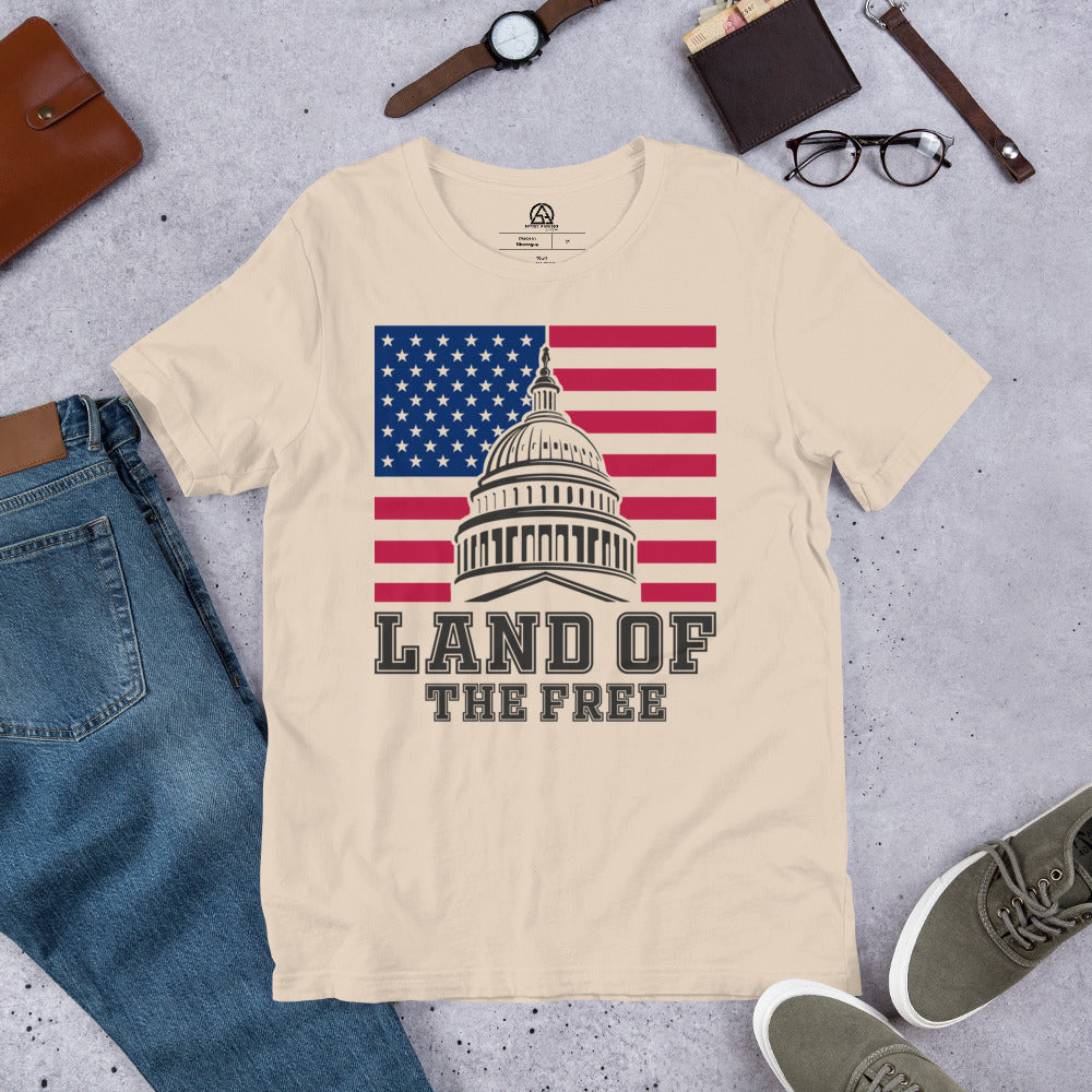Land of the Free t-shirt - Soft Cream / XS - Sport Finesse