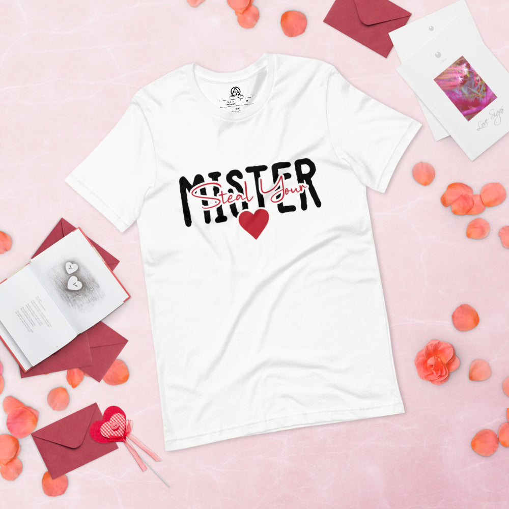 Steal your heart mister T-Shirt - White / XS - Sport Finesse