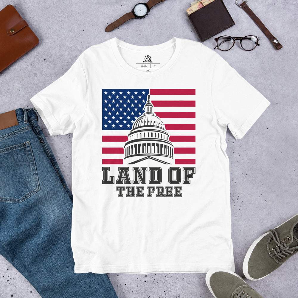 Land of the Free t-shirt - White / XS - Sport Finesse
