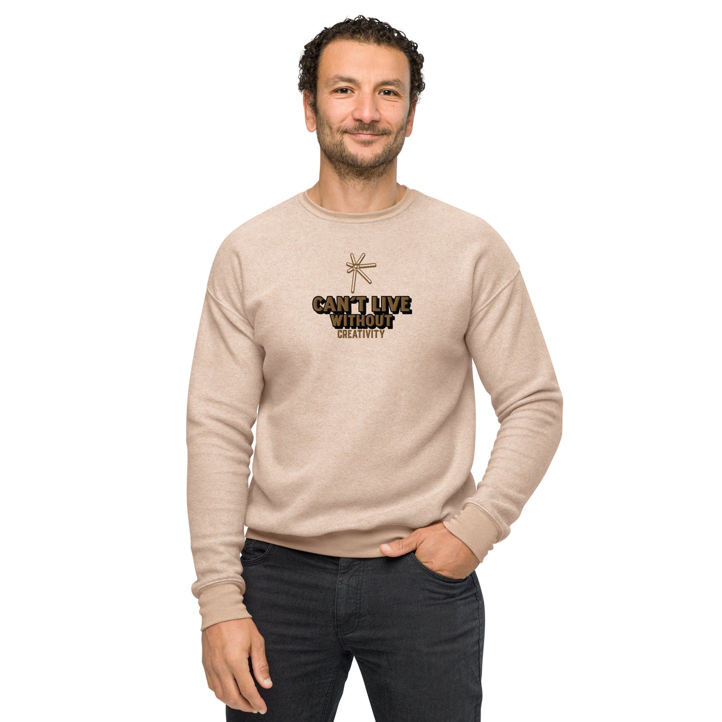 Unisex sueded fleece sweatshirt - Sport Finesse