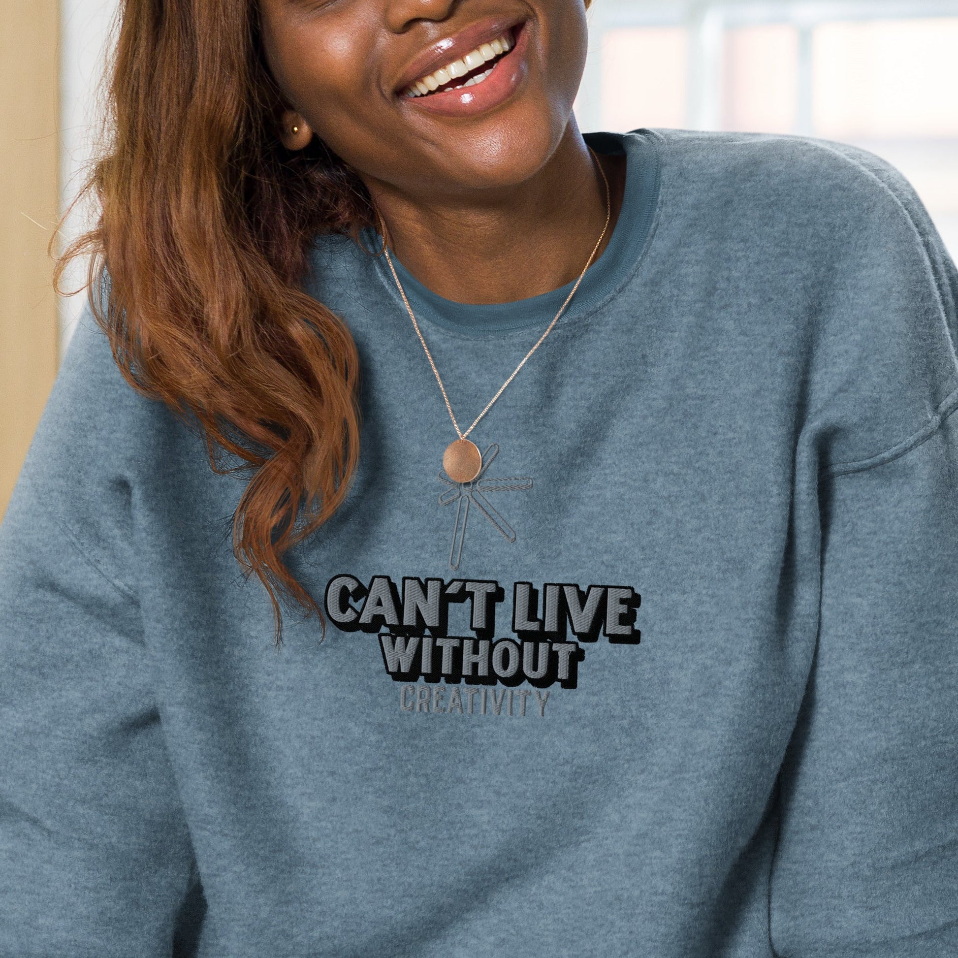Women's Live Without Creativity Sweatshirt - Sport Finesse