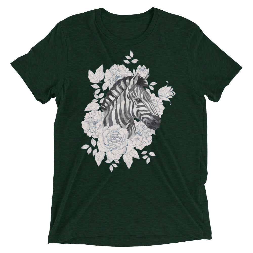 Tropical Zebra Tri-Blend T-Shirt