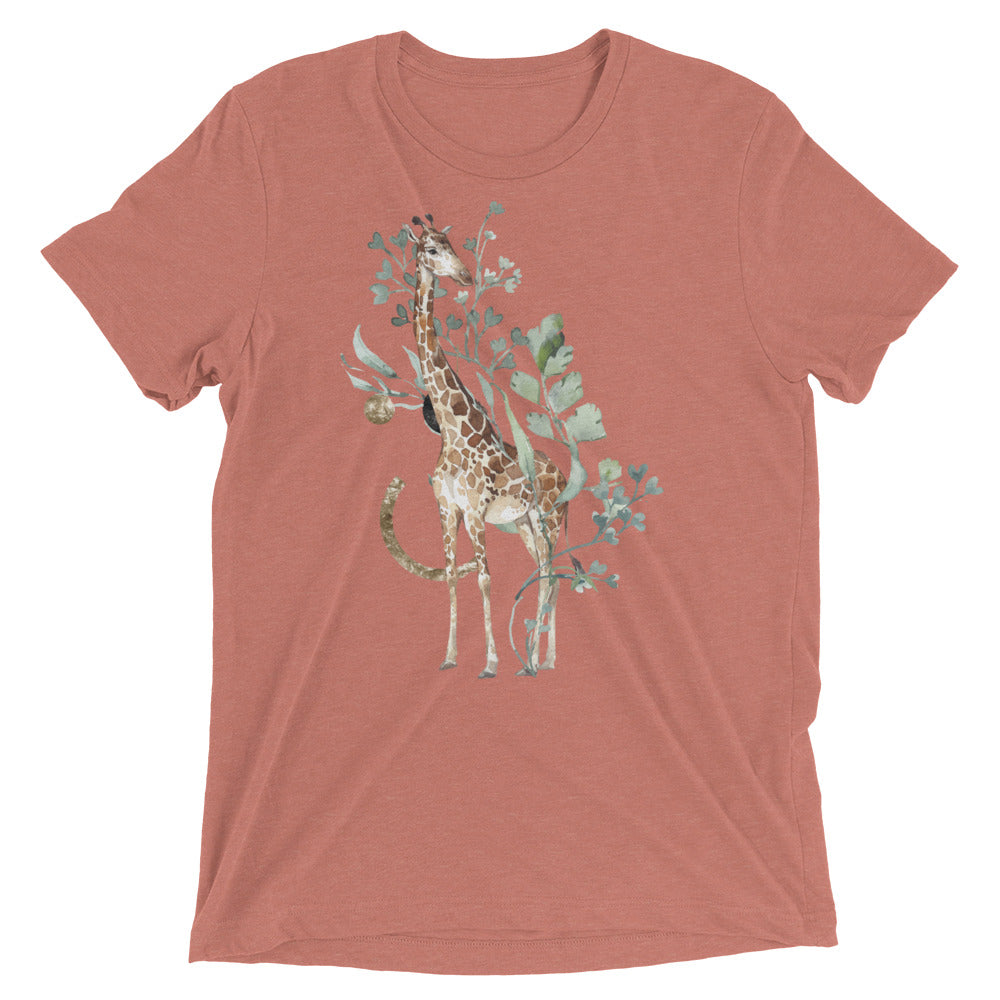 Tropical Giraffe Tri-blend t-shirt
