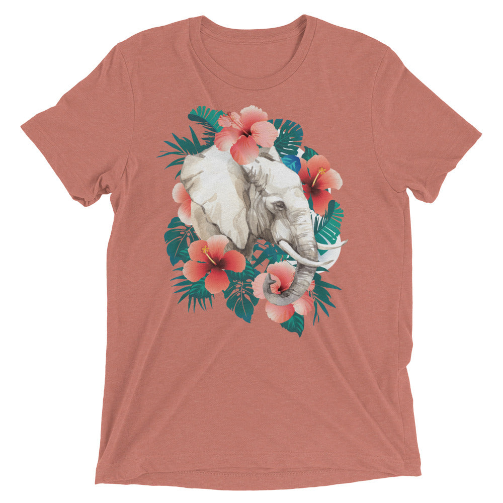 Tropical Forest Elephant Tri-Blend T-Shirt