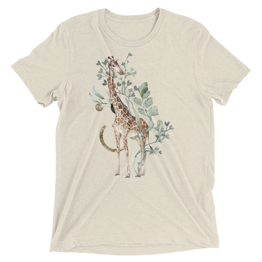 Tropical Giraffe Tri-blend t-shirt